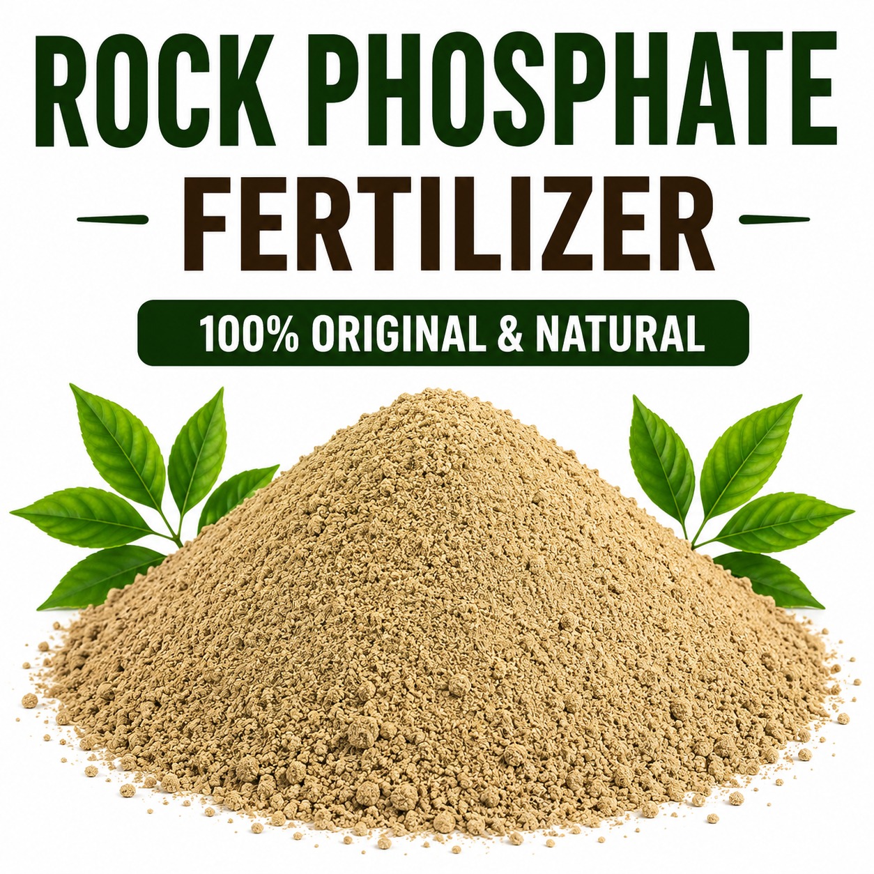 Rock Phosphate Organic Fertilizer – High Phosphorus Natural Root & Flower Booster