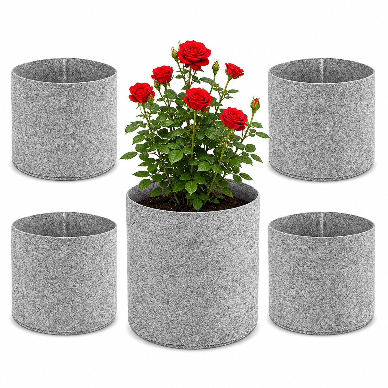 Geo Fabric Grow Bag 8×8 – Premium Heavy Duty Grow Bag for Terrace Gardening 400 GSM