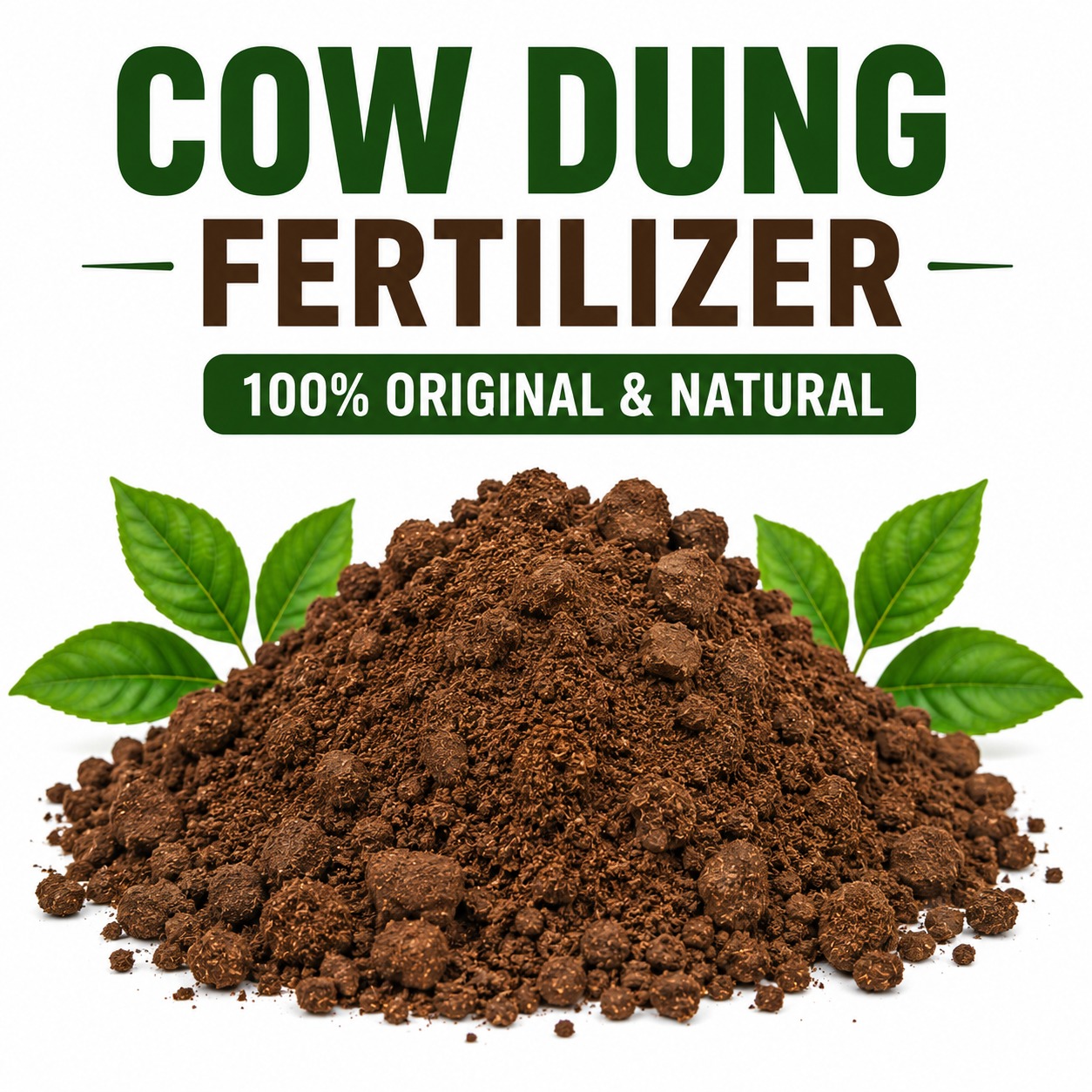 Desi Cow Dung Fertilizer – 100% Natural Organic Manure for Healthy Plant Growth Pack of 5Kg