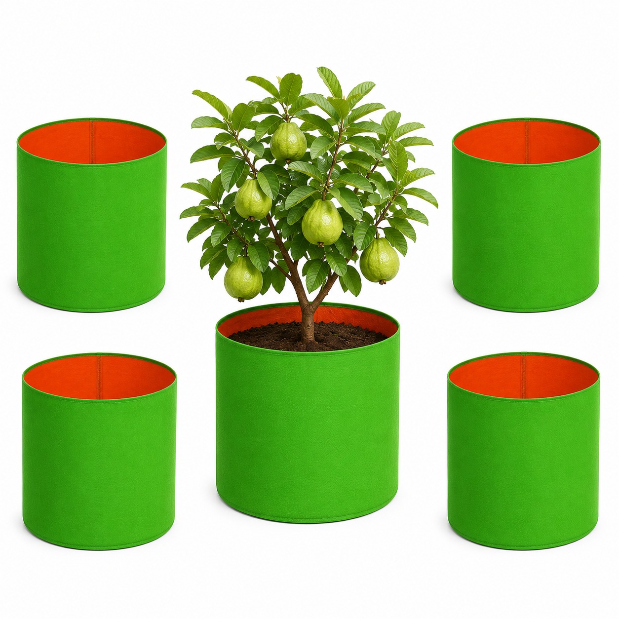 HDPE Grow Bag 9x9 Inch – Pack of 5 (260 GSM)