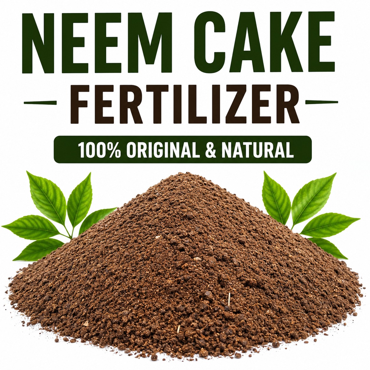 Neem Cake Organic Fertilizer – Natural Plant Growth Booster & Pest Control
