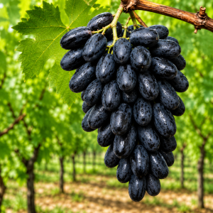 Black Magic Grape Plant – Premium Black Sweet Grapes | High Yield Variety | Terrace & Garden Suitable