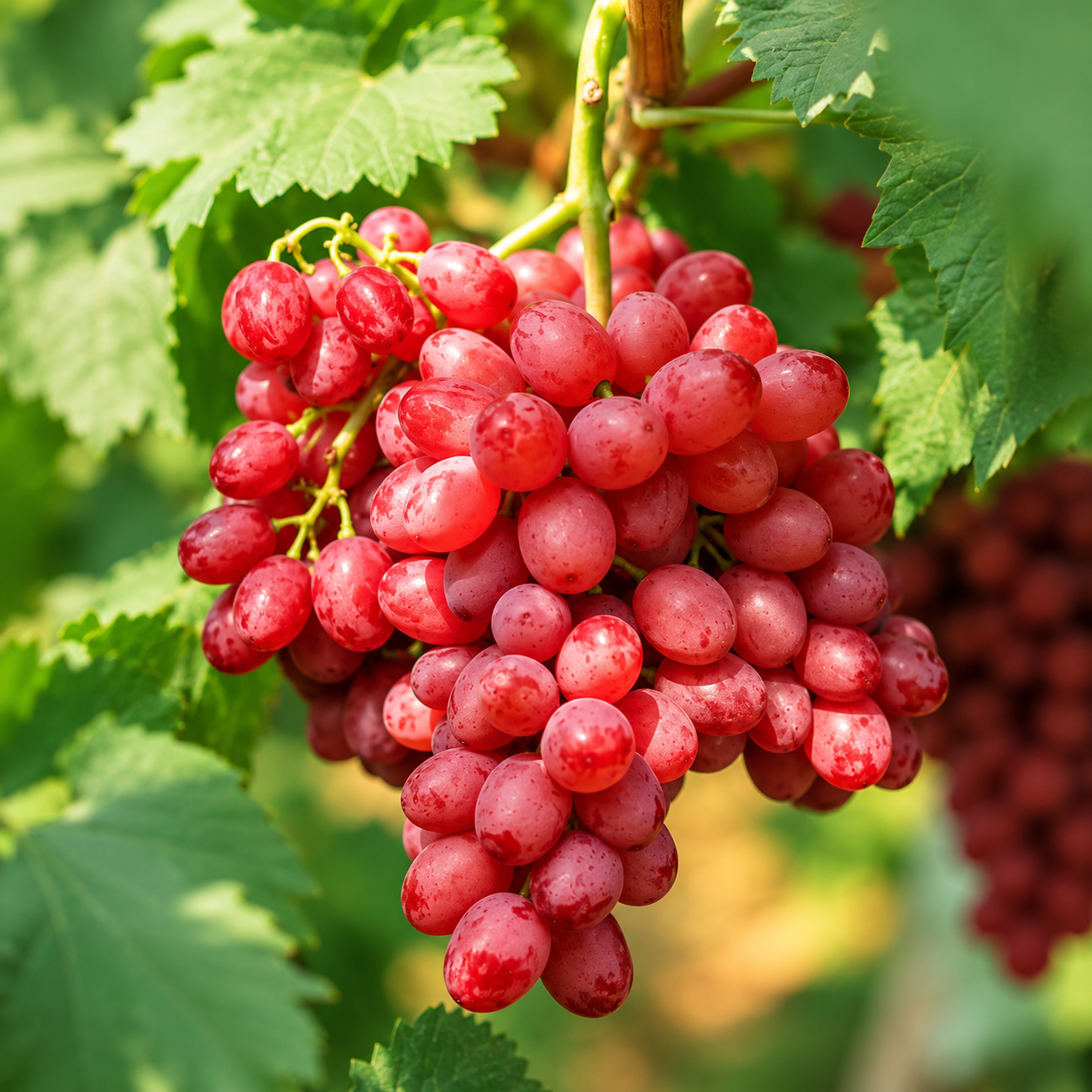 Crimson Seedless Grape Plant – Premium Red Seedless Sweet Grapes | High Yield Variety | Terrace & Garden Suitable