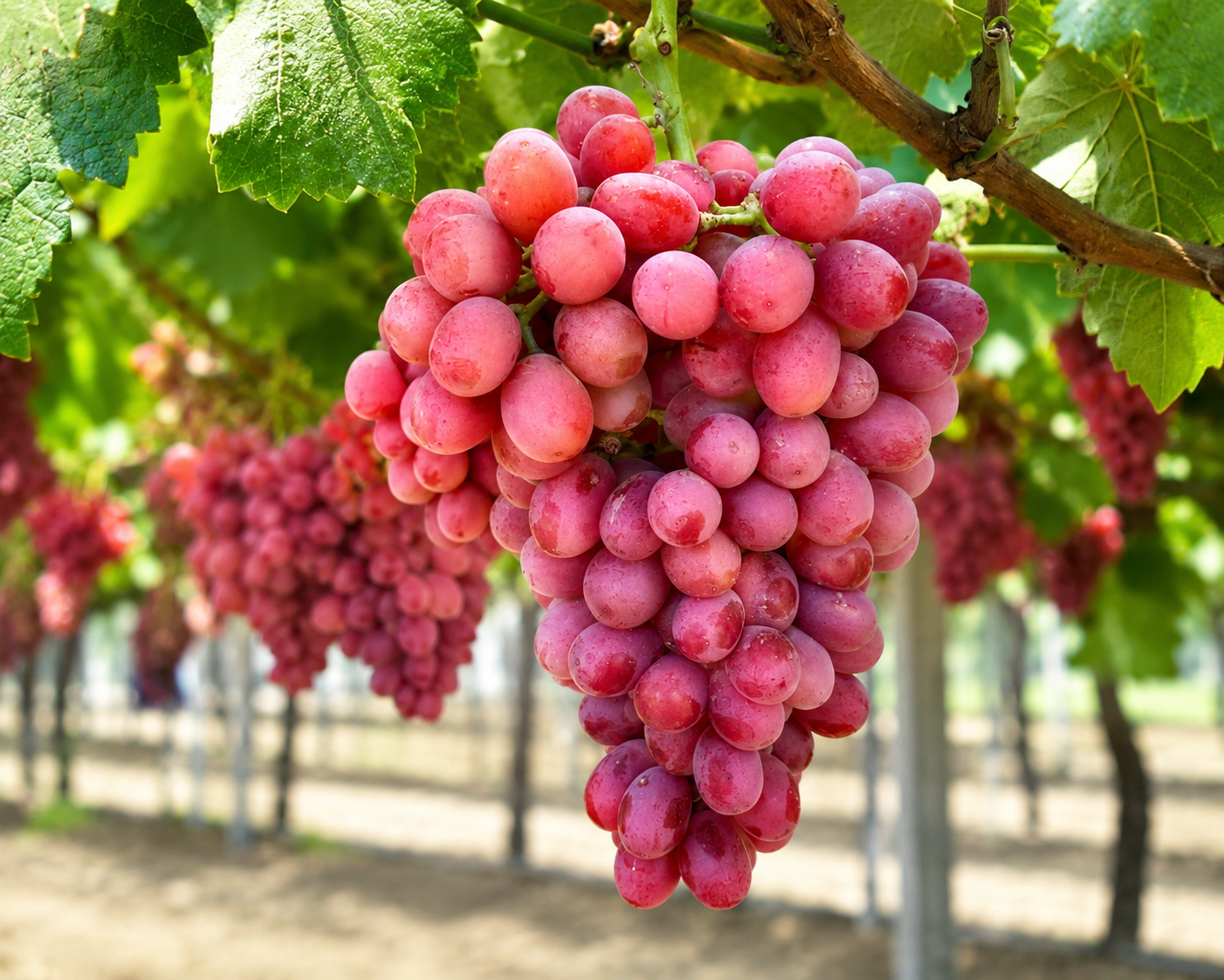 Red Flame Seedless Grape Plant – Premium Red Sweet Seedless Grapes | High Yield Variety | Terrace & Garden Suitable