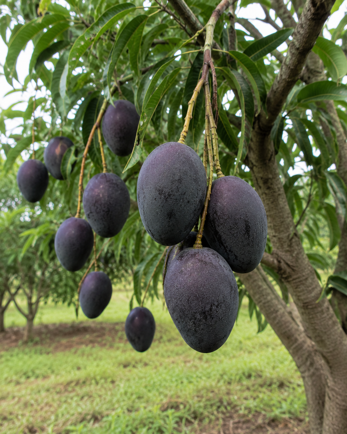 Kasturi Black Mango Plant – Premium Exotic Dark Mango Variety | Sweet Aromatic Grafted Mango Plant
