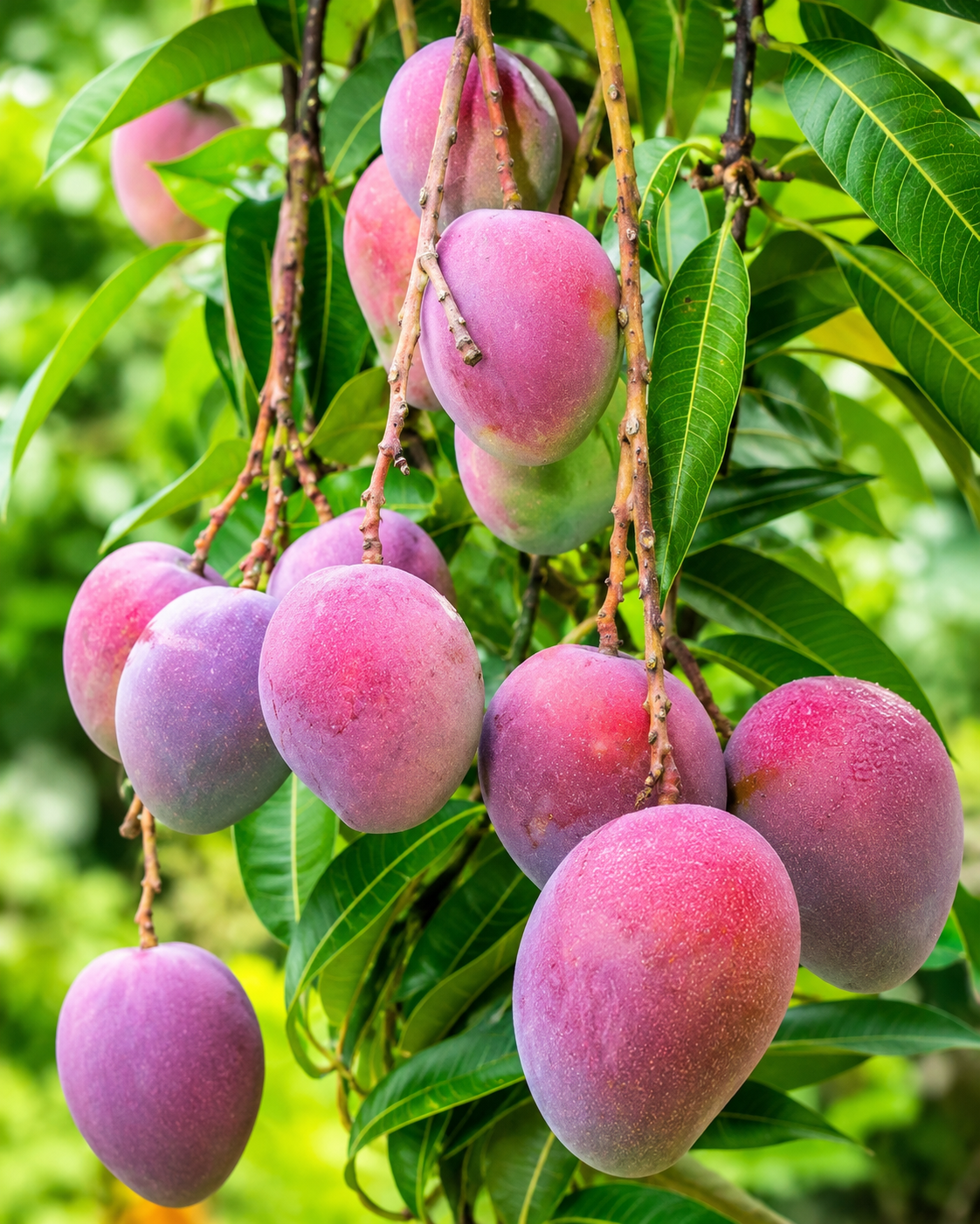 Arunika Hybrid Mango Plant – Premium Red Blush Fiberless Mango Variety for Home Gardening, Terrace Gardening & High Density Plantation