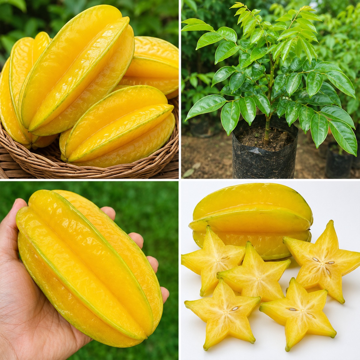 Thai 400gm Star Fruit Plant – Giant Sweet Carambola Fruit Plant
