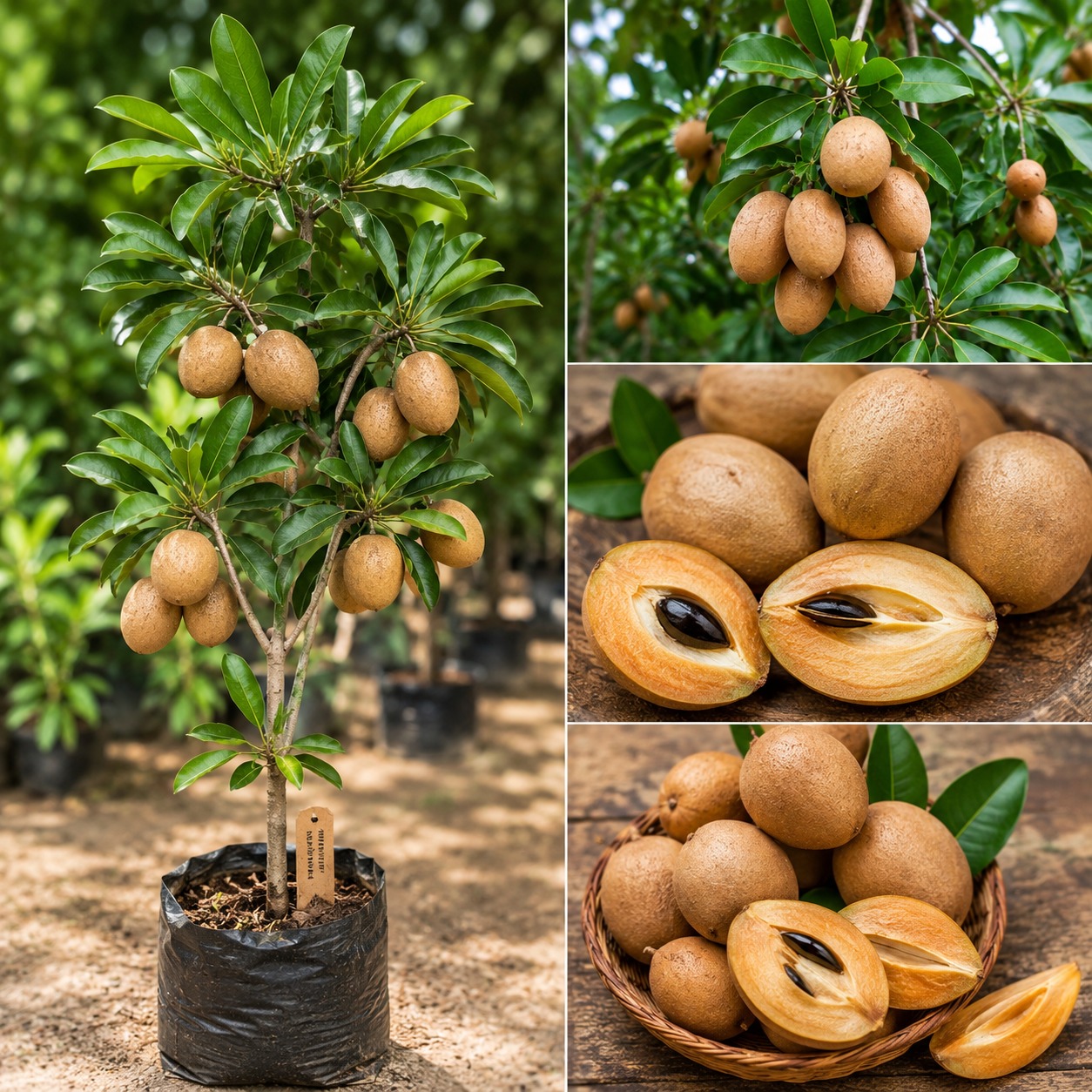 Kalapatti Chikoo (Chiku) Plant – Premium Sweet Sapota Variety