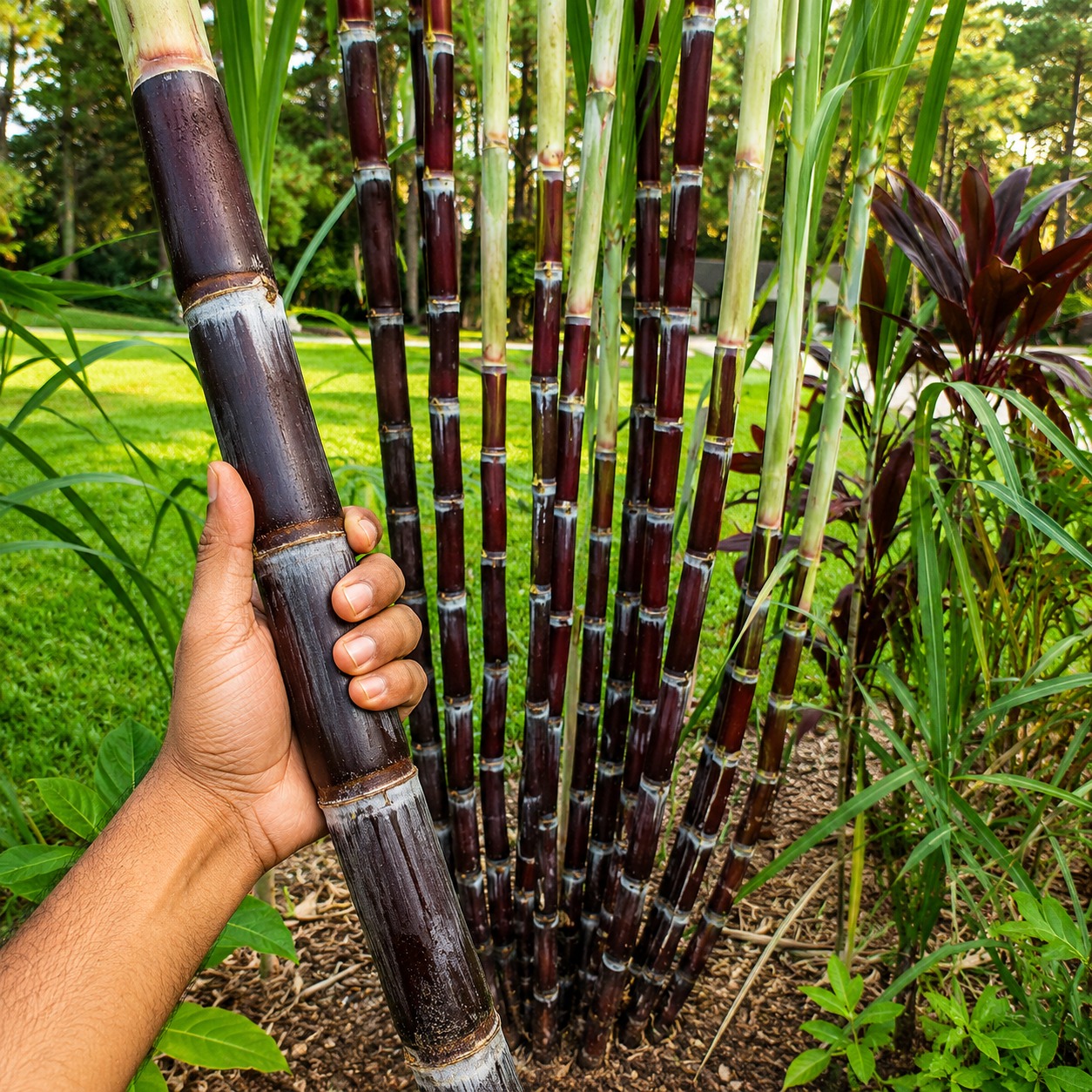 Philippines Black Sugarcane Plant – Premium Exotic High Sugar Sweet Cane Variety