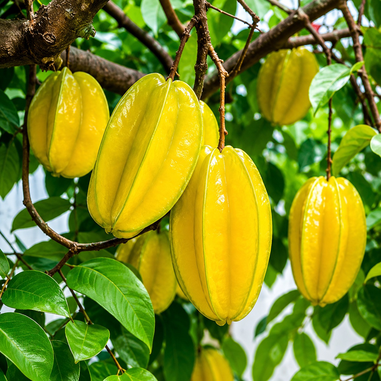 Star Fruit Plant (Kamrakh) – Premium Grafted Sweet Star Fruit Variety