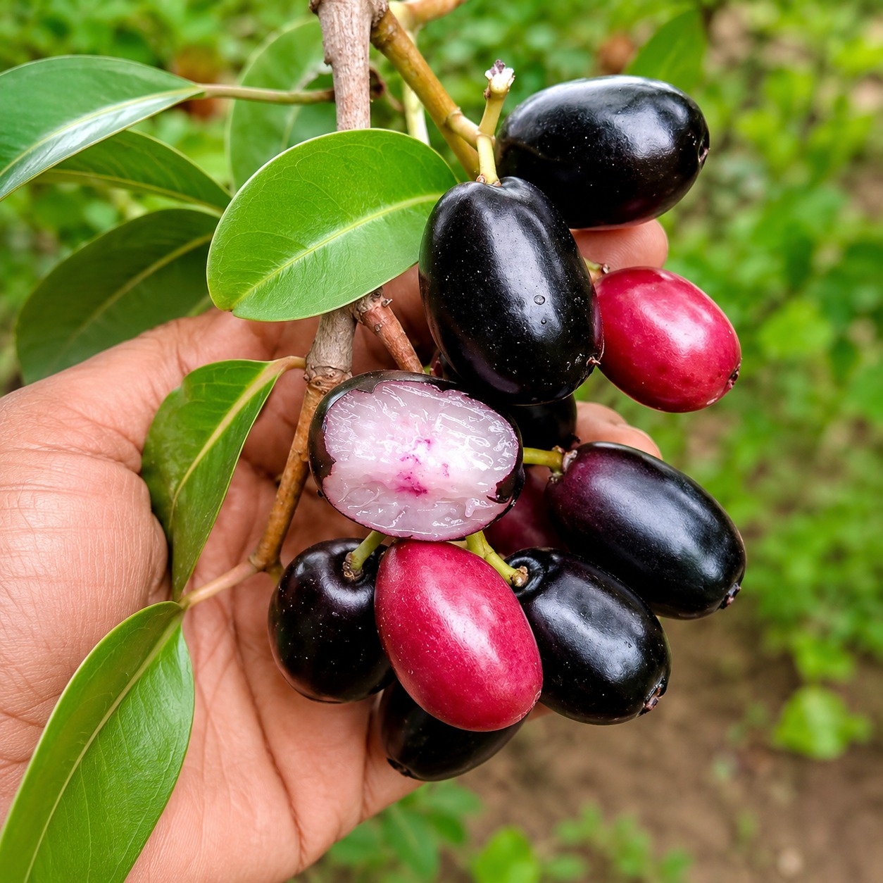 Original Seedless Jamun (Thailand Imported Plant) – Premium Grafted Black Jamun Variety