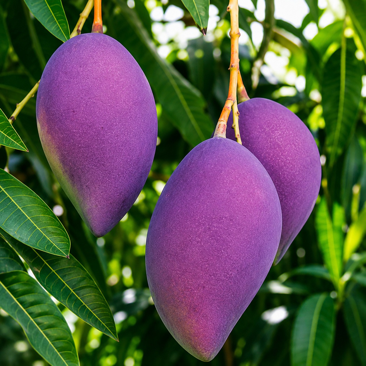 Nam Dok Mai Purple Mango Plant (Grafted) | Premium Thai Purple Mango | Ultra Sweet Fiberless Mango