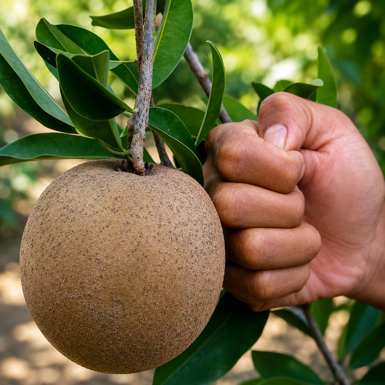 Thai Jumbo Chiku Plant | Thai 400 Gm King Sapote | Giant Sweet Sapota