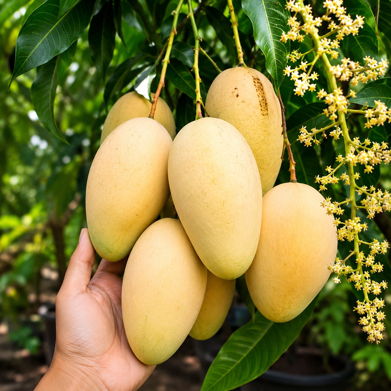 Nam Tan Tao Mango Plant | Thai Premium Sweet Mango | Terrace Garden Special