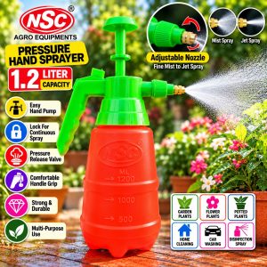 1.2 Litre Heavy Duty Garden Pressure Sprayer | Adjustable Nozzle | Hand Pump Sprayer for Gardening (Copy)