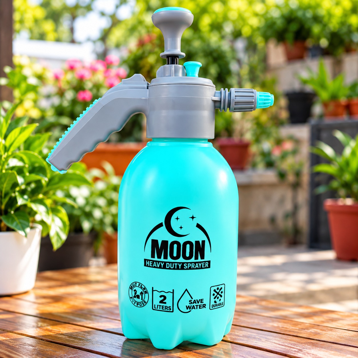 2 Litre Heavy Duty Garden Pressure Sprayer | Adjustable Nozzle | Hand Pump Sprayer for Gardening